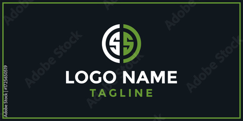 The bold circle SS logo design