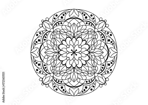 Mandala Art Work hand writing set 1 Q