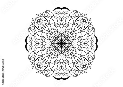 Mandala Art Work hand writing set 1 O