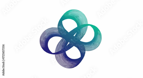 abstract blue 3d symbol