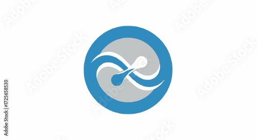 blue and white heart