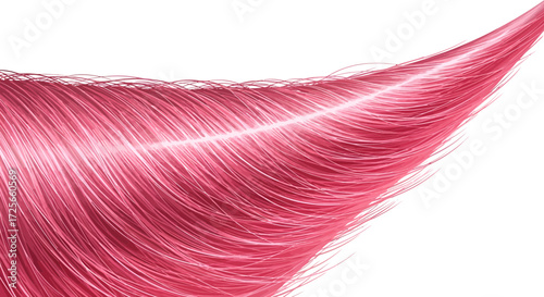 Vibrant allure pink hair texture showcased with sleekness and bright white highlights