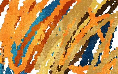 Abstract art with colorful brushstrokes