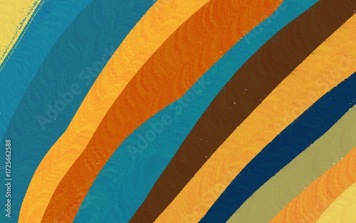 Abstract Wavy Color Bands A Textured and Harmonious Composition
