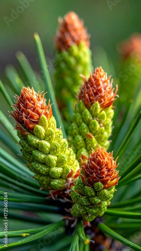 Close-up of fresh pine cones