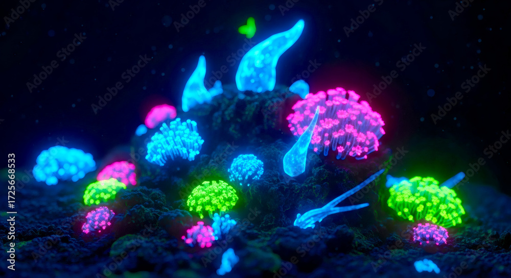Fototapeta premium coral reef in aquarium