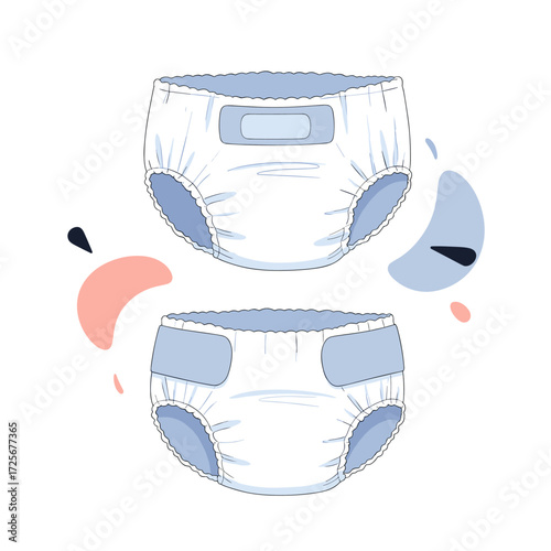 Adult diaper designs offering comfort and protection for everyday wear.