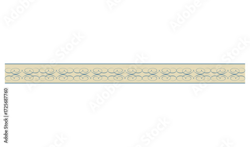 Delicate floral border pattern on a light textured background