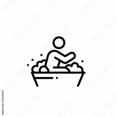 Relaxing person enjoying a bubbly bath, promoting self-care and hygiene.