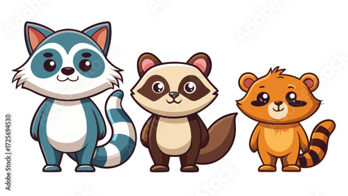 
animal, fox, cartoon, skunk, vector, dog, illustration, cat, love, set, baby, teddy, toy, fun, art, cute, pet, brown, heart, funny, character, adorable, kid, valentine, animals, childhood, farm, land