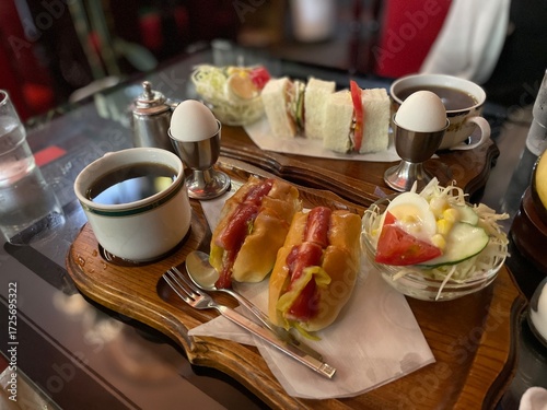 breakfast on the table