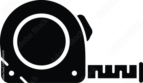 measuring tape vector symbol