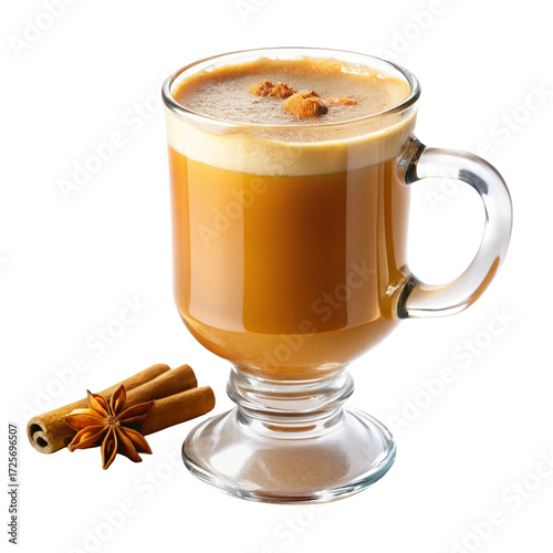 Hot buttered rum in non alcoholic style