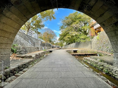 bridge in the park in Kyoto