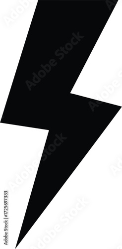 Vector weather lightning vector icon Design