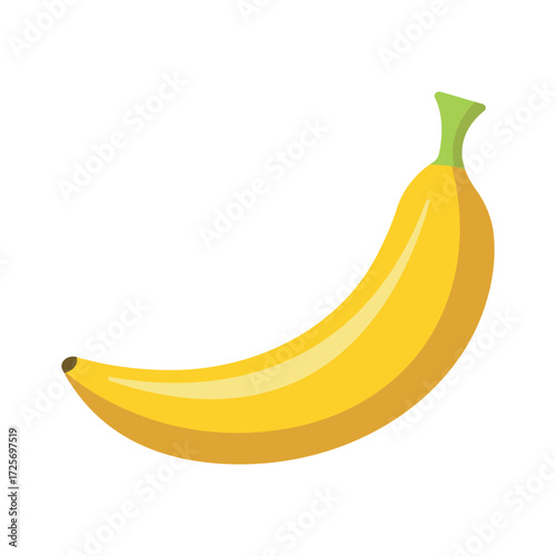 Fresh banana vector , detailed banana illustration, hand drawn banana vector.
A banana  on white background.