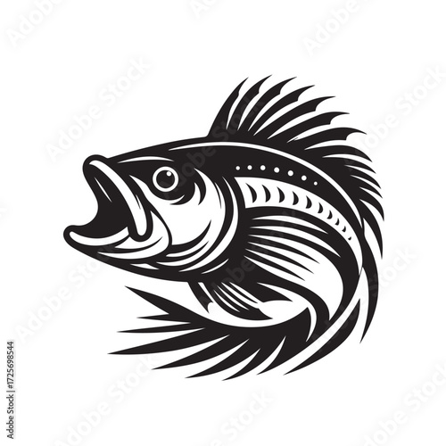 Fish Vector Illustration | Fishing Logo Design