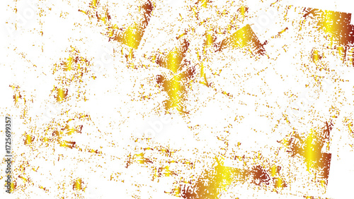 Shiny gold glitter and foil flakes overlay for wedding and vip template design. Gold sparkle splashes texture for elegant flyer and grand opening background. 