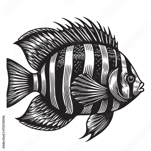 Fish Vector Illustration | Fishing Logo Design