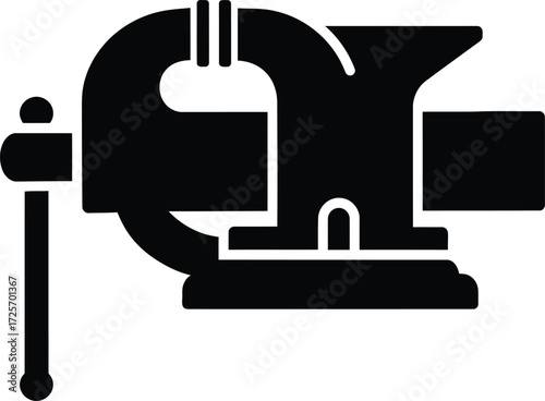 table vise vector icon Isolated on White Background