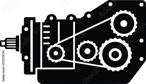 Vector car transmission vector icon Design