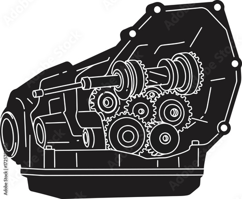 car transmission vector symbol