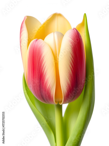 Tulip flower isolated on white background