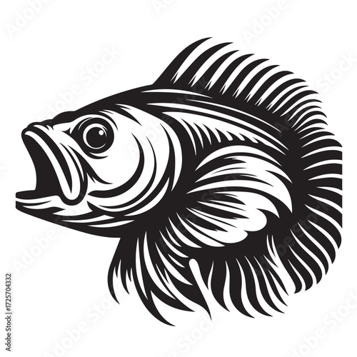 Fish Vector Illustration | Fishing Logo Design