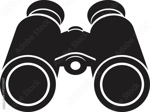 Vector binoculars eyes vector icon on an abstract background Design