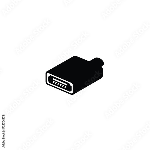 Vector hdmi vector icon on white background Design