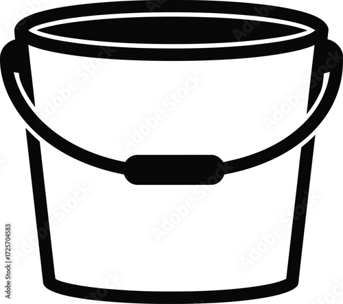 paint bucket vector symbol on white background