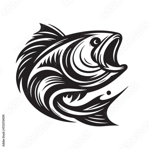 Fish Vector Illustration | Fishing Logo Design