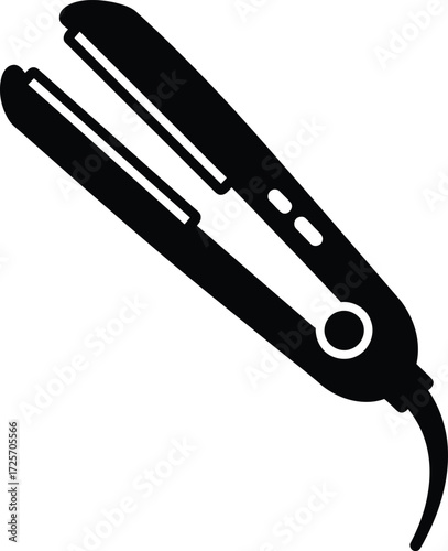 Vector hair straightener vector icon Design