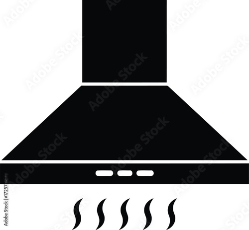 kitchen ventilation vector symbol
