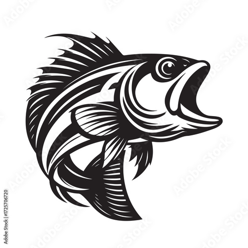 Fish Vector Illustration | Fishing Logo Design