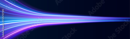 Radiant lines burst outward in motion blur, simulating fast-paced traffic on a glowing highway. Energy pulses through curved neon paths. Ideal for night city scenes.