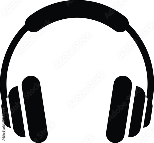 Headphone icon vector on white background Isolated on White Background