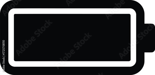 Battery vector symbol on a white background