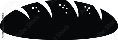 Bread icon vector on a white background Isolated on White Background