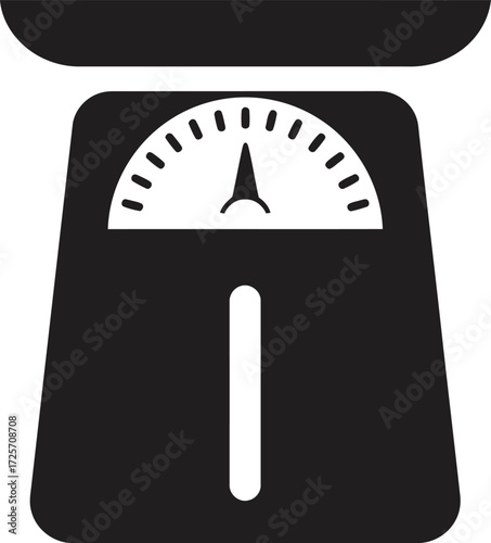 Scale icon vector on a white background Isolated on White Background