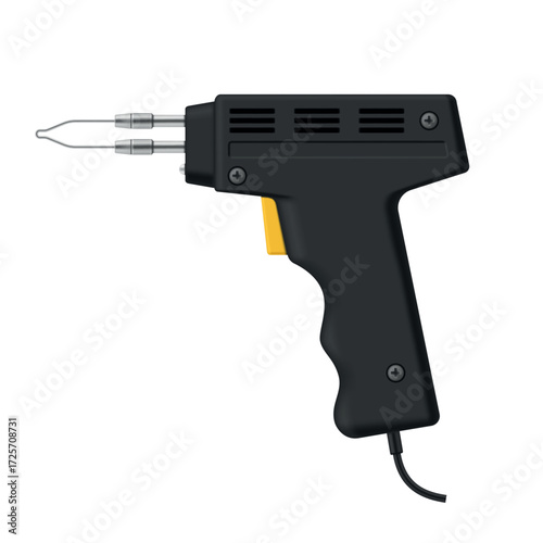 An illustration of a pulsed electric soldering iron for precise and efficient soldering. Ideal for electronic projects and various creative endeavors, it delivers reliable results.