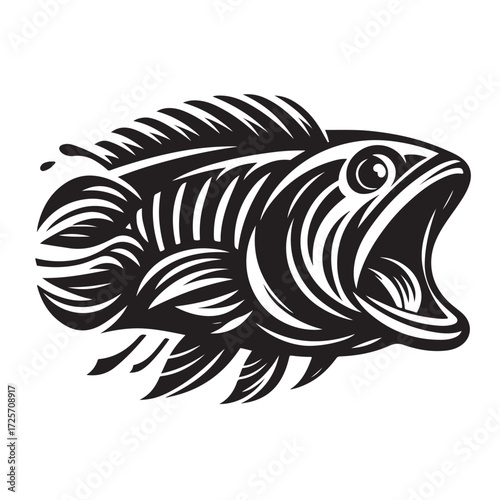 Fish Vector Illustration | Fishing Logo Design