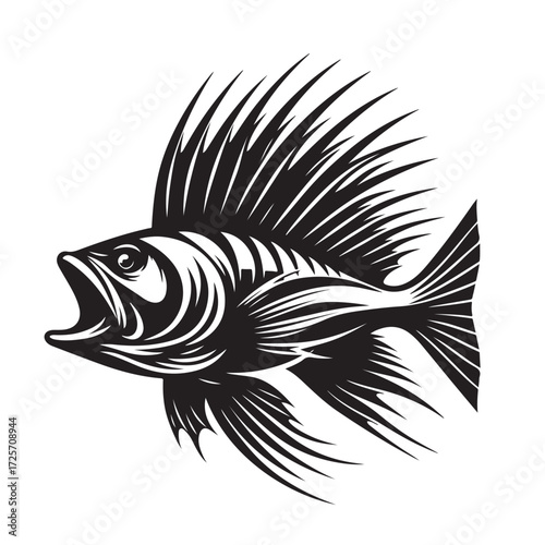 Fish Vector Illustration | Fishing Logo Design