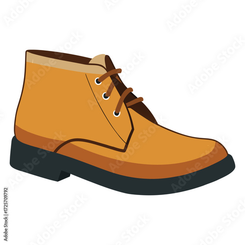 chukka boots vector illustration on white