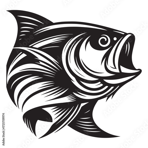 Fish Vector Illustration | Fishing Logo Design