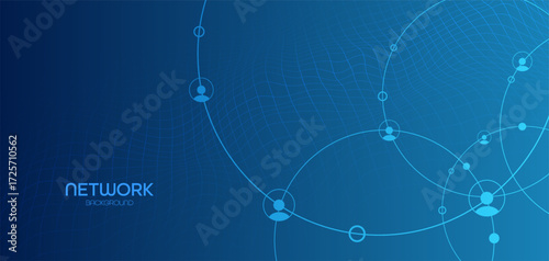 Network background. Connection Concept. Vector Technology Background