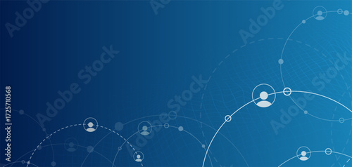 Network background. Connection Concept. Vector Technology Background