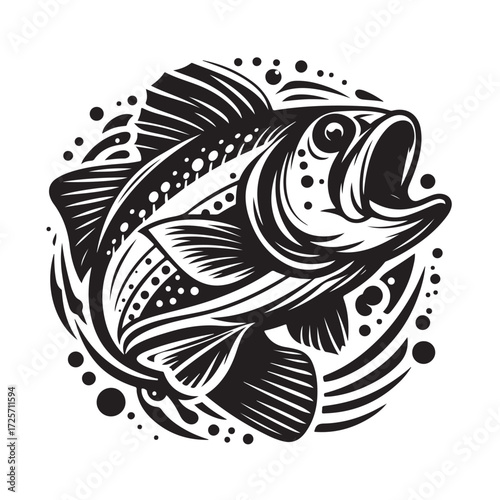 Fish Vector Illustration | Fishing Logo Design