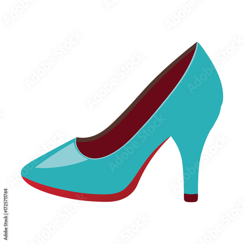 court shoes on white