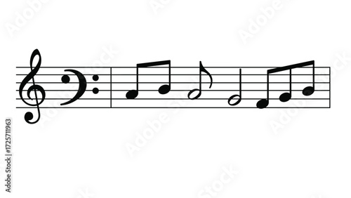 Musical Notes, Sheet Music, Studio, Illustration, Creative Environment, Close-up, Rhythm and Melody